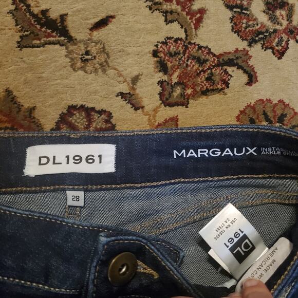 DL1961 Margaux Instasculpt Ankle Skinny Dark Wash Jeans Winter Women's Size 28 - Picture 4 of 16